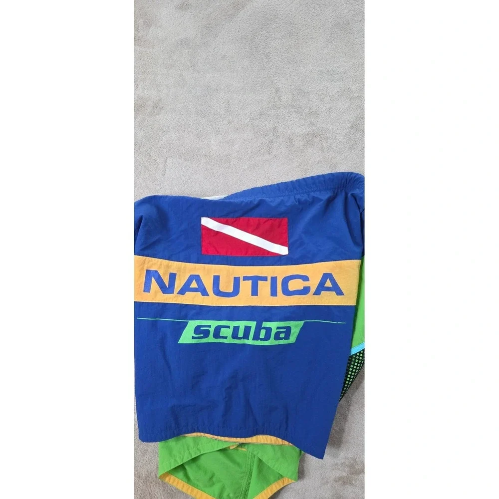Vintage Y2K Nautica Scuba Swim Trunks Shorts Lined Size XL 50
